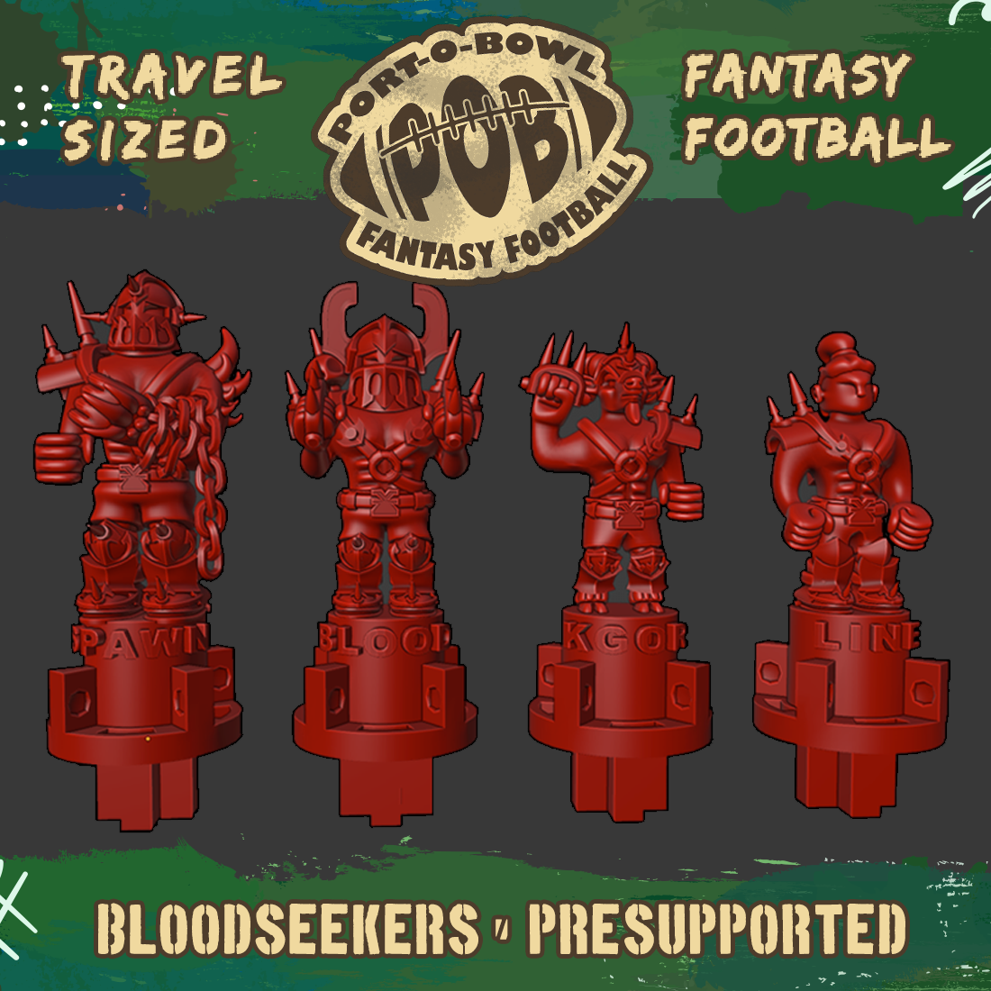 Port-O-Bowl: Travel-sized Fantasy Football Bloodseekers Team